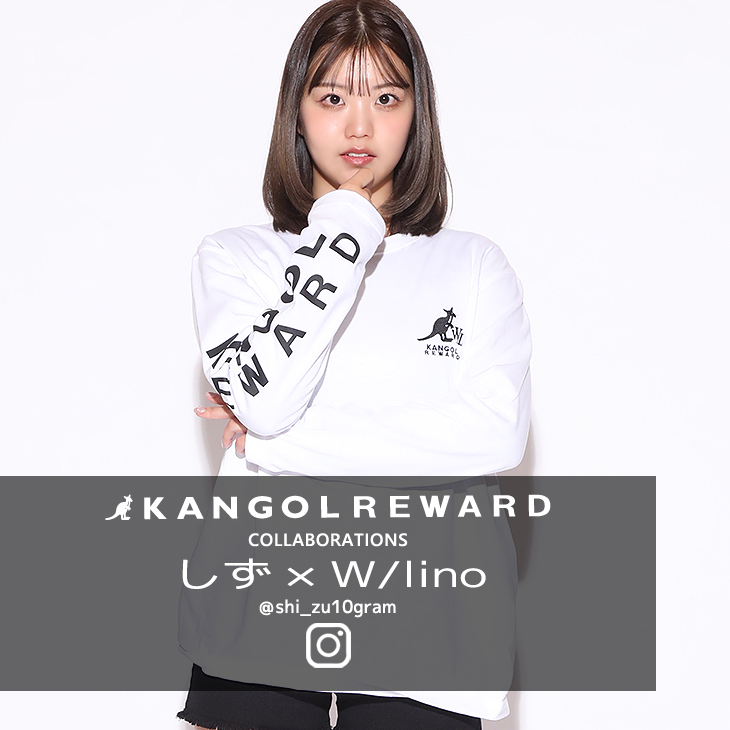 【完全受注生産】しず×W/lino×KANGOL REWARD コラボ企画！長袖Tシャツ