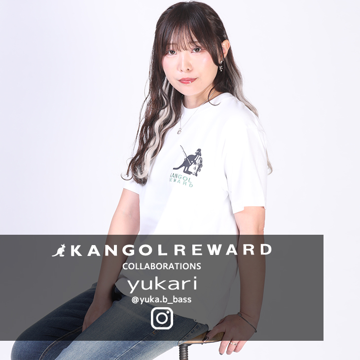 【完全受注生産】yukari×KANGOL REWARD コラボ企画！半袖Tシャツ