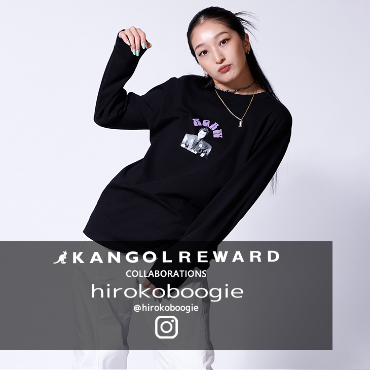 【完全受注生産】hirokoboogie×KANGOL REWARD コラボ企画！長袖Tシャツ