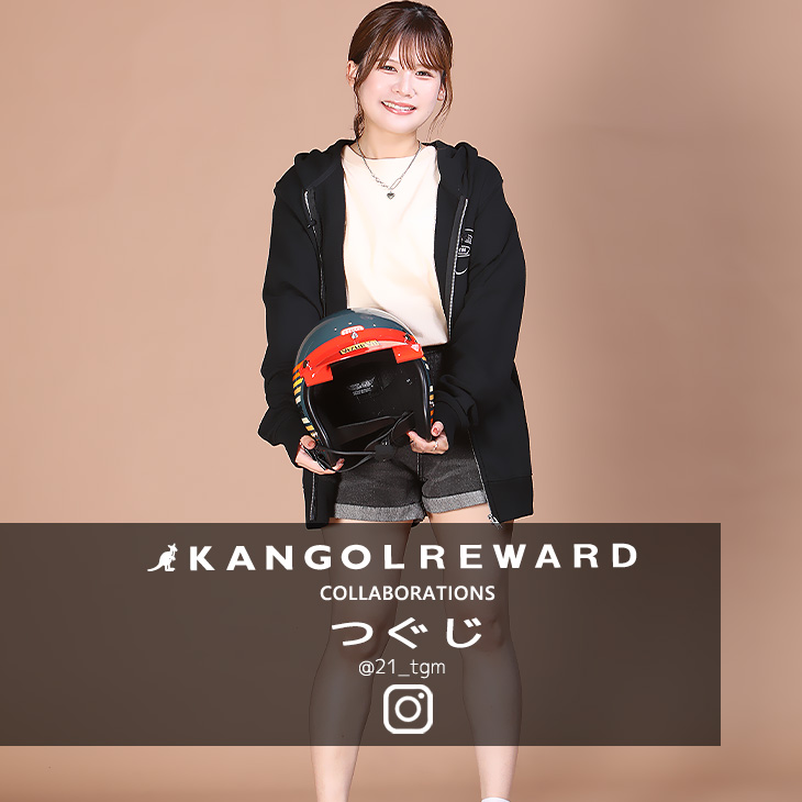 【完全受注生産】つぐじ×KANGOL REWARD コラボ企画！ZIPパーカー