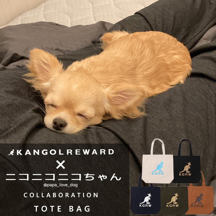【完全受注生産】ニコニコニコちゃん×KANGOL REWARD コラボ企画！トートバッグ