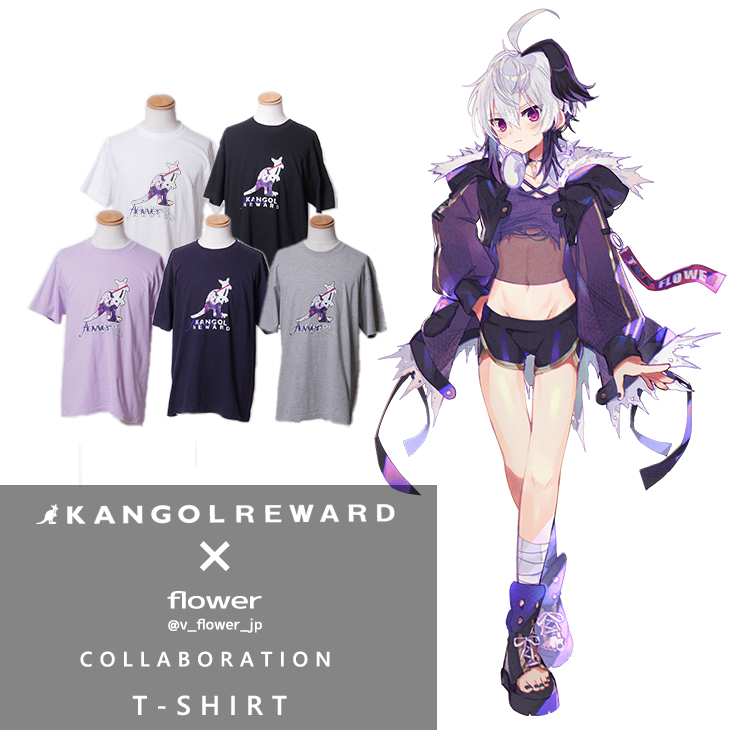 【完全受注生産】flower×KANGOL REWARD コラボ企画！半袖Tシャツ
