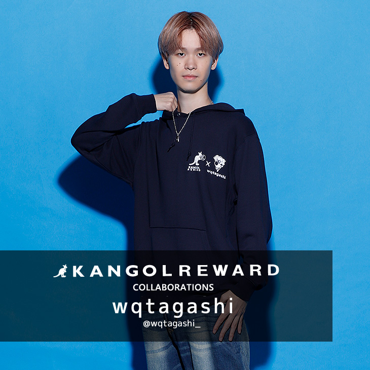 【完全受注生産】wqtagashi×KANGOL REWARD コラボ企画！プルオーバーパーカー