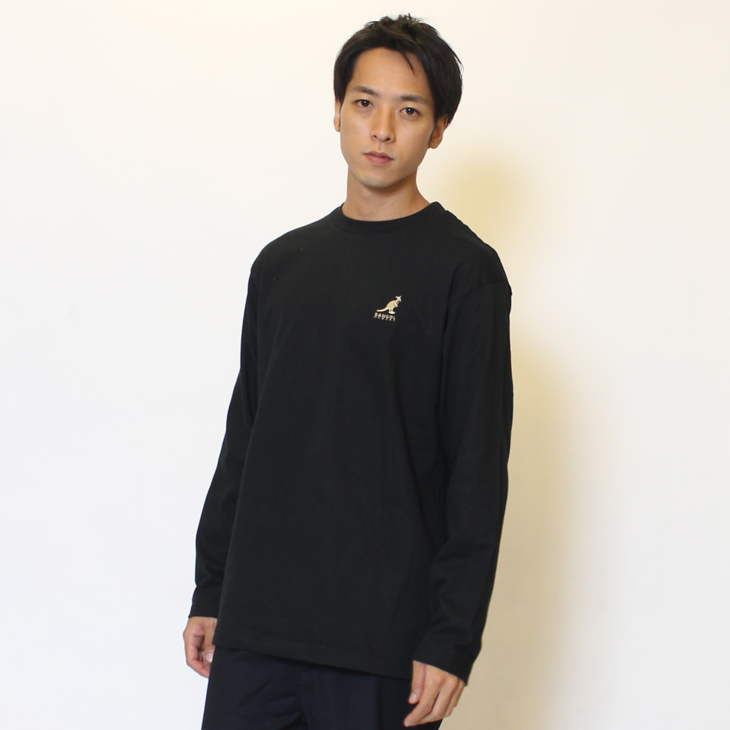 KANGOL REWARD  金糸ロゴ刺繍長袖Tシャツ