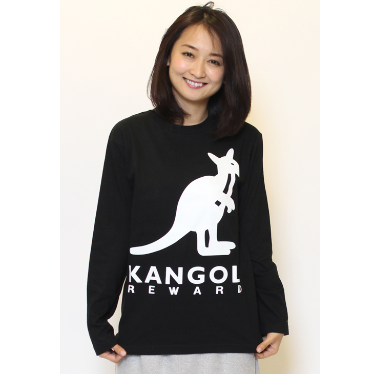 KANGOL REWARD ロゴBIGプリント長袖Tシャツ