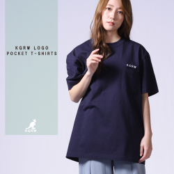 KGRWNEWSTANDARDロゴ刺繍ポケットTシャツ