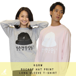 KANGOL REWARD ロゴBIGプリント長袖Tシャツ