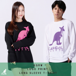 KANGOL REWARD ロゴBIG 箔プリント長袖Tシャツ