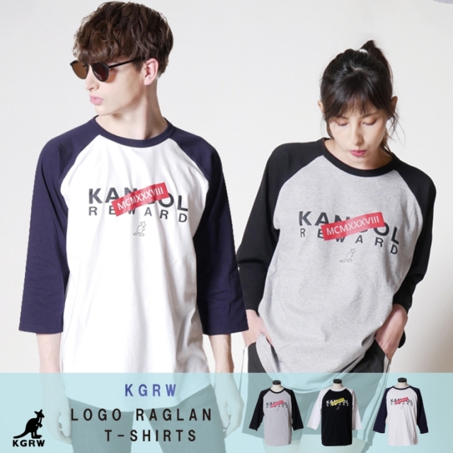 KANGOL REWARD ロゴ ラグランTEE