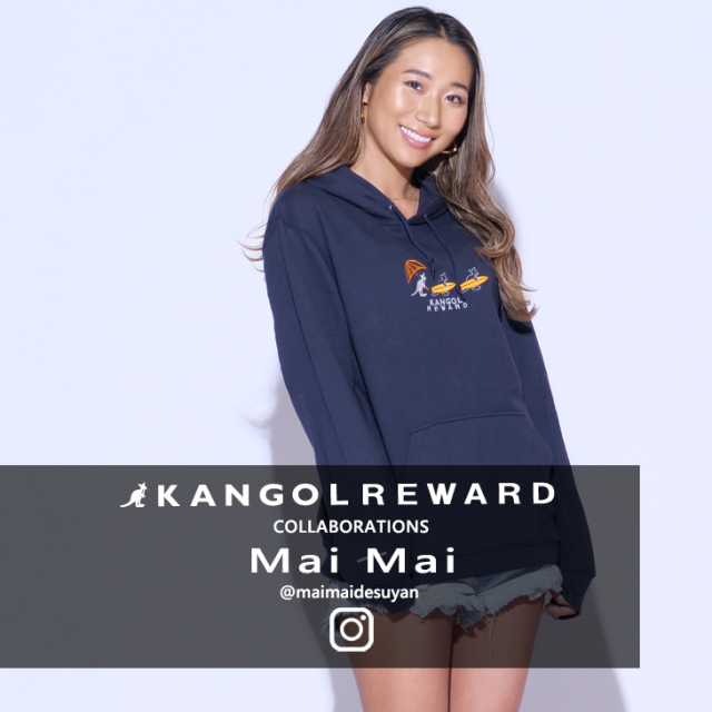 【完全受注生産】 Mai Mai×KANGOL REWARDコラボ　プルオーバーパーカー
