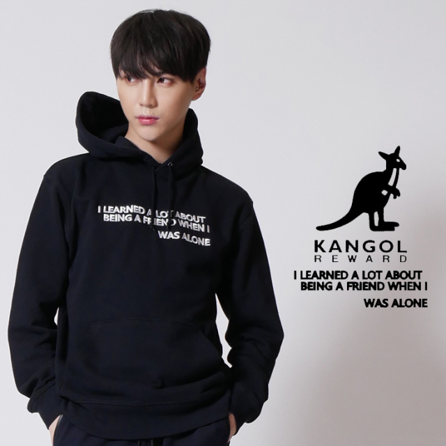 【完全受注生産】   UsukeDevil×KANGOL REWARD コラボ プルオーバーパーカー