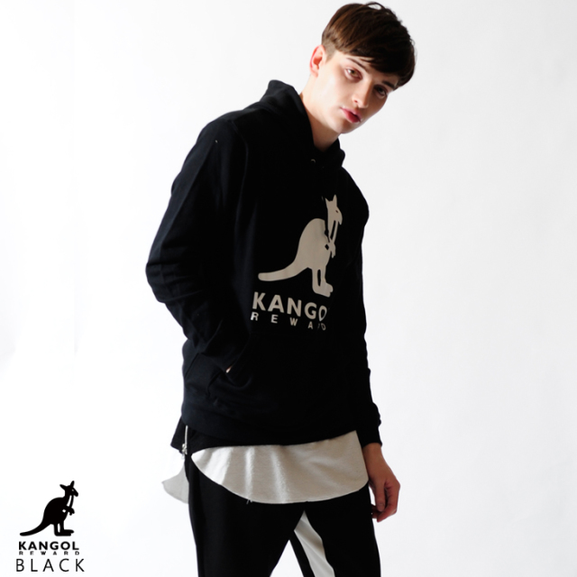 KANGOL REWARD ロゴBIGプリントパーカー