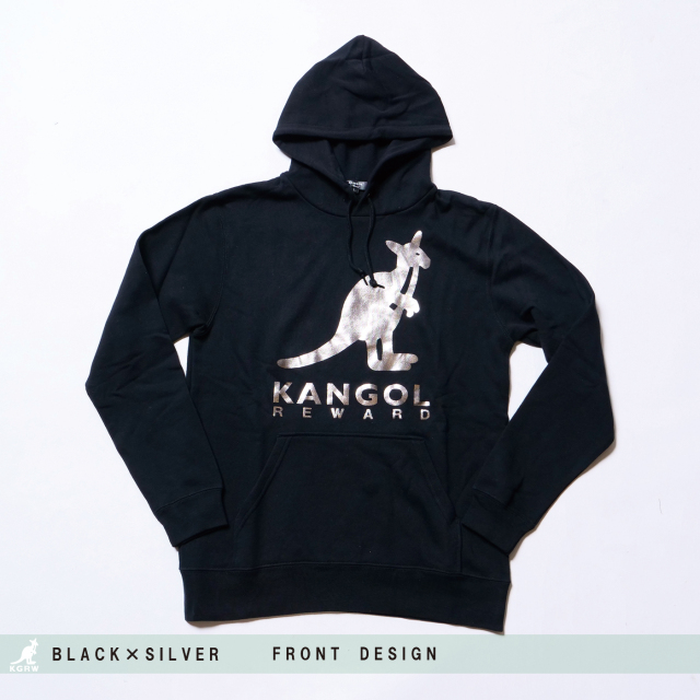 KANGOL REWARD BIGロゴ 箔 カラープリントパーカー