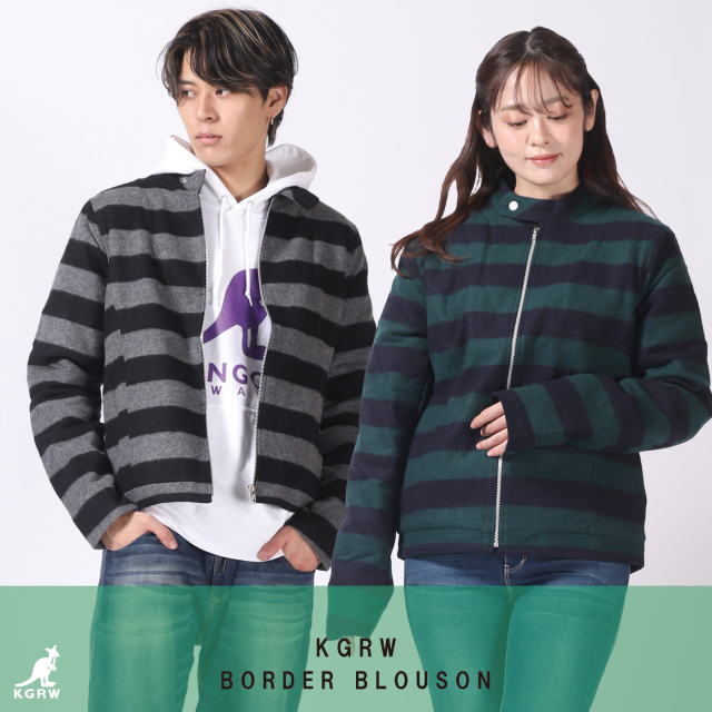 KANGOL REWARD ボーダーブルゾン