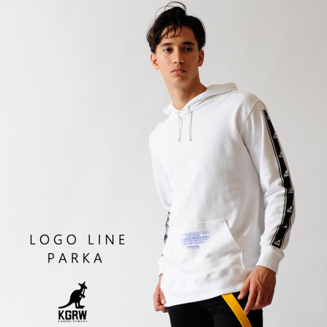 KANGOL REWARD ラインロゴ パーカー