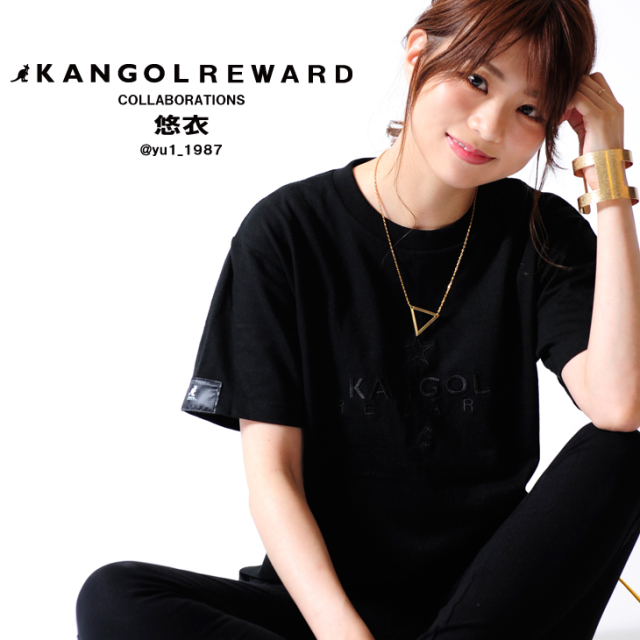 【完全受注生産】   悠衣×KANGOL REWARD インフルエンサーコラボ半袖Tシャツ