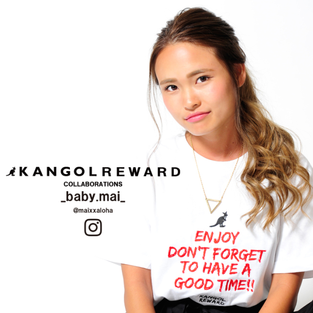 【完全受注生産】   _baby.mai_×KANGOL REWARD インフルエンサーコラボ半袖Tシャツ
