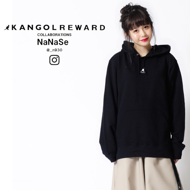 【完全受注生産】   NaNaSe×KANGOL REWARD インフルエンサーコラボプルオーバーパーカー