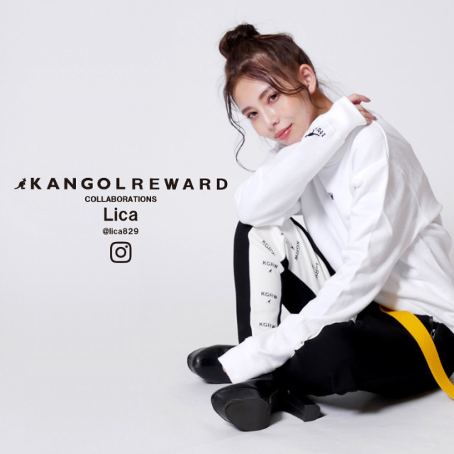 【完全受注生産】   Lica×KANGOL REWARD インフルエンサーコラボトレーナー