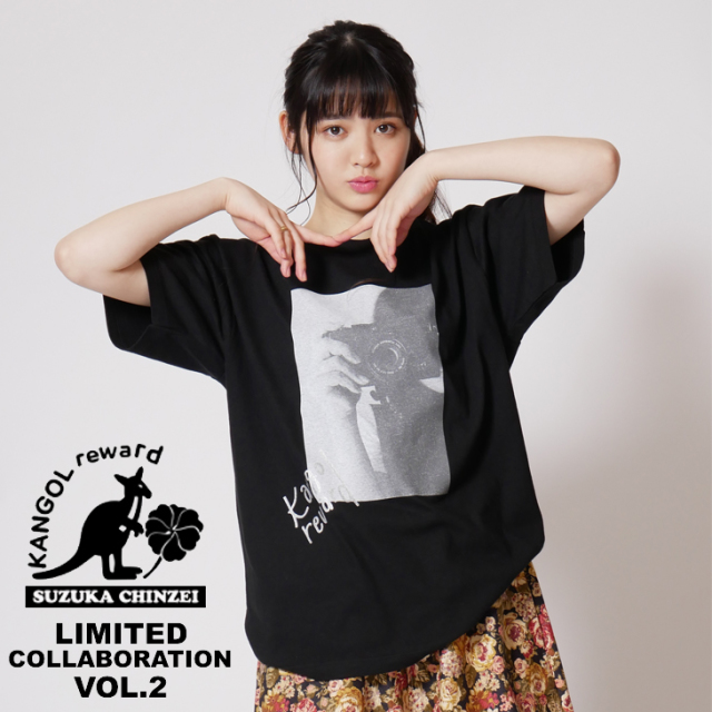 【完全受注生産】   鎮西寿々歌×KANGOL REWARD コラボレーション第二弾  コラボ半袖Tシャツ