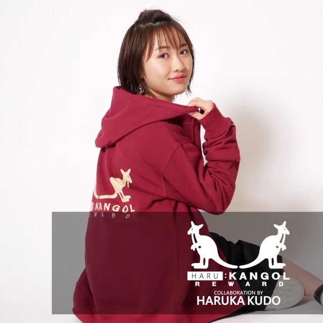 工藤遥×KANGOL REWARDコラボ長袖Tシャツ HARUKANGOL 工藤遥×KANGOL REWARDコラボアイテム