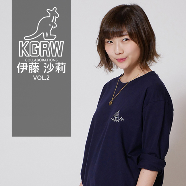 【完全受注生産】   伊藤沙莉×KANGOL REWARDコラボ企画第二弾！長袖Tシャツ