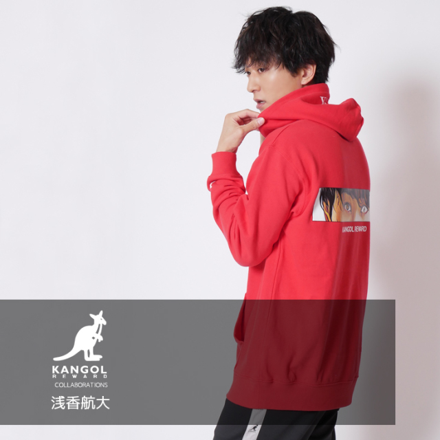 【完全受注生産】   浅香航大×KANGOL REWARDコラボ　プルオーバーパーカー TYPE：A（EYES）