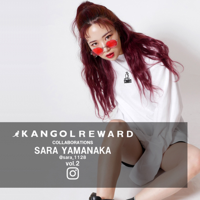 【完全受注生産】   sara×KANGOL REWARDコラボ企画第二弾！長袖Tシャツ