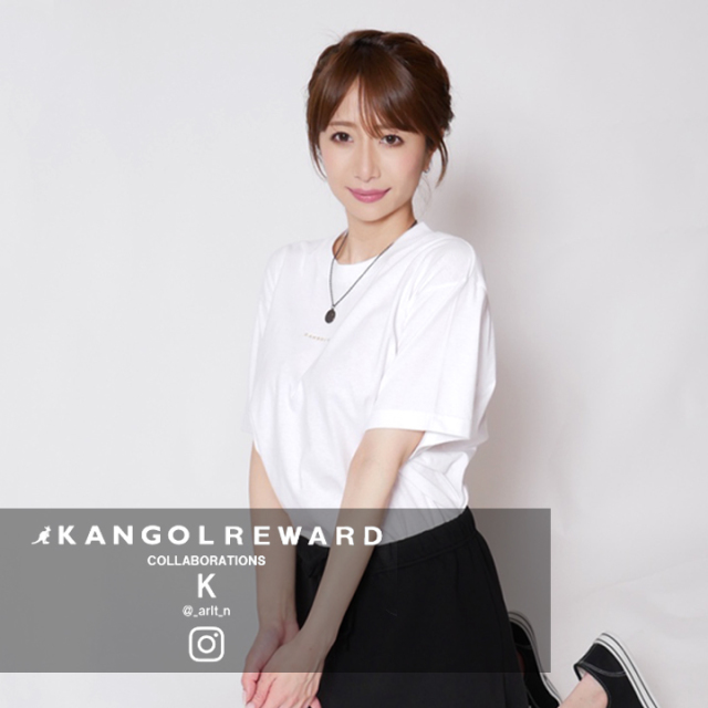 K×KANGOL REWARD インフルエンサーコラボ半袖Tシャツ