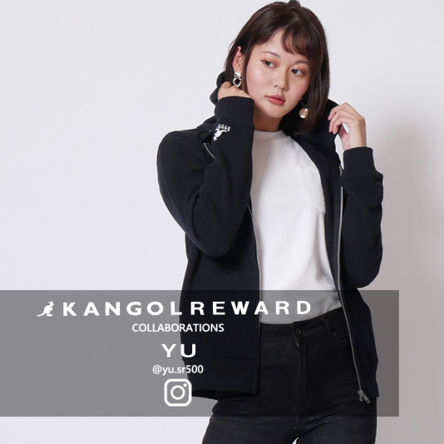 【完全受注生産】  YU×KANGOL REWARD インフルエンサーコラボパーカー