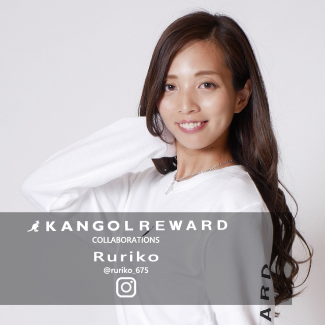 【完全受注生産】  Ruriko×KANGOL REWARD インフルエンサーコラボトレーナー