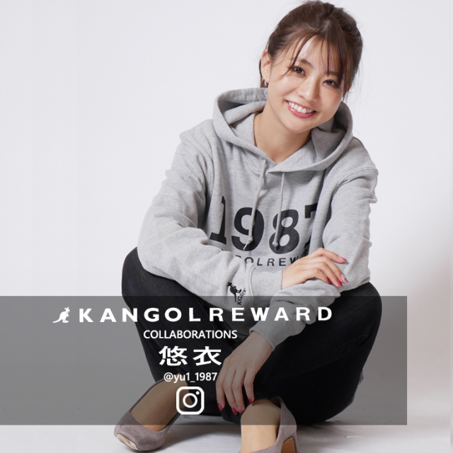 【完全受注生産】 悠衣×KANGOL REWARD インフルエンサーコラボパーカー