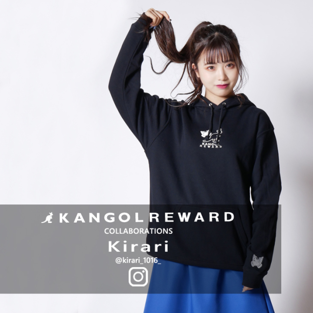 【完全受注生産】 Kirari×KANGOL REWARD インフルエンサーコラボパーカー