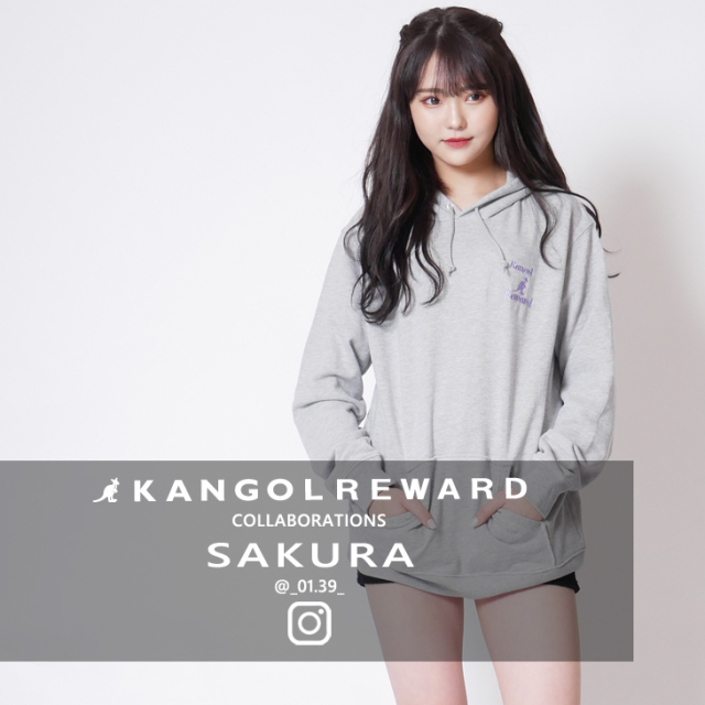 【完全受注生産】 SAKURA×KANGOL REWARD インフルエンサーコラボパーカー