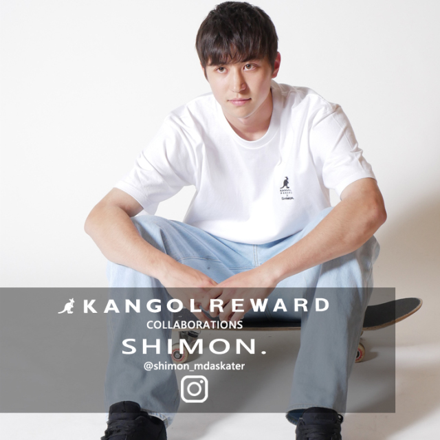 【完全受注生産】  SHIMON×KANGOL REWARD コラボ半袖Tシャツ