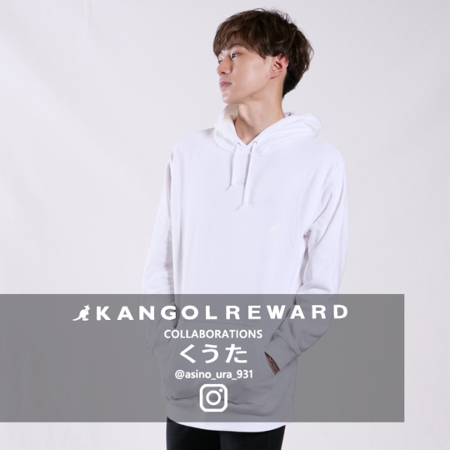【完全受注生産】  くうた×KANGOL REWARDコラボ　プルオーバーパーカー