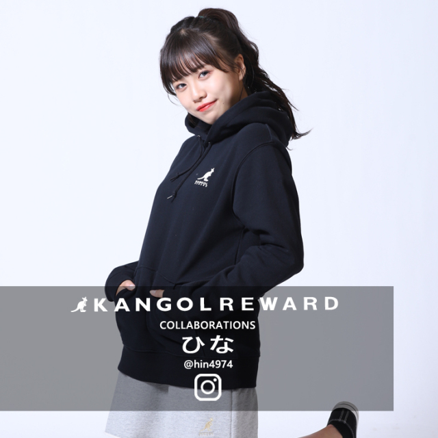 【完全受注生産】 ひな×KANGOL REWARDコラボ　プルオーバーパーカー