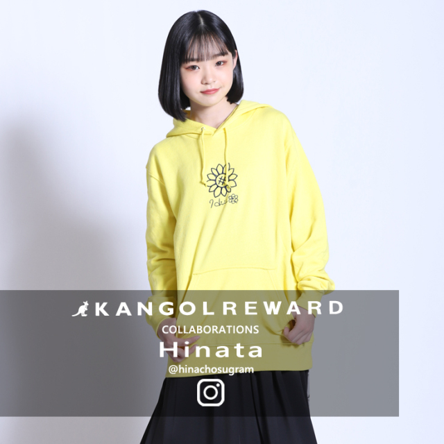 Hinata×KANGOL REWARDコラボ プルオーバーパーカー