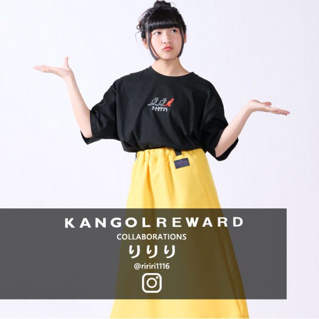 【完全受注生産】  りりり×KANGOL REWARD コラボ半袖Tシャツ