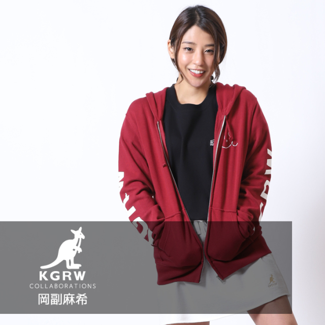 【完全受注生産】  岡副麻希×KANGOL REWARDコラボ　ZIPパーカー