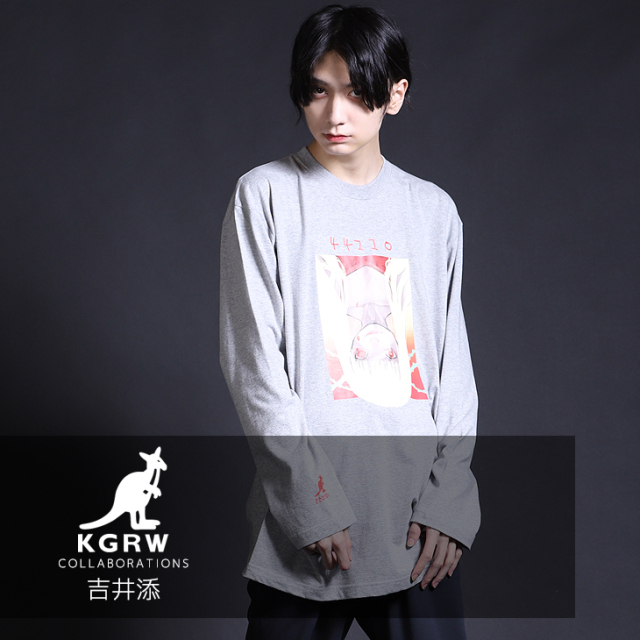 【完全受注生産】  吉井添×KANGOL REWARD コラボ長袖Tシャツ