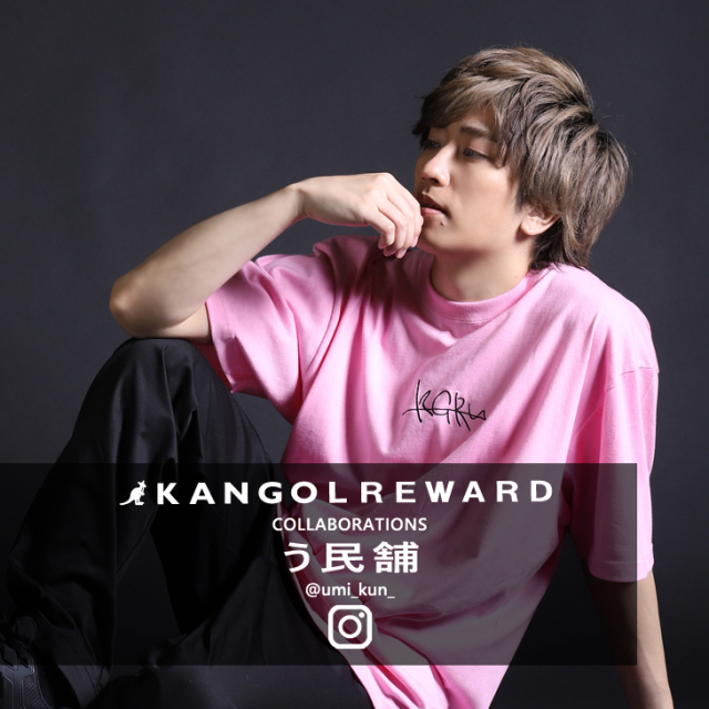 【完全受注生産】  う民舗×KANGOL REWARDコラボ　半袖Tシャツ