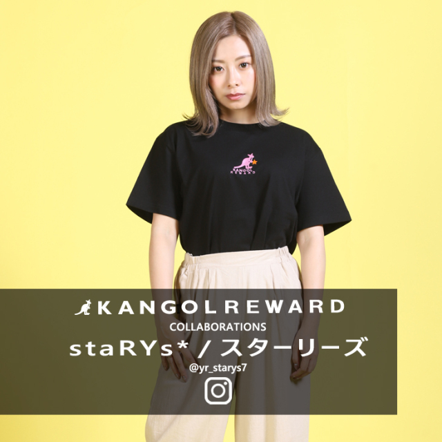 【完全受注生産】  スターリーズ / staRYs*×KANGOL REWARD  コラボ半袖TシャツType:B