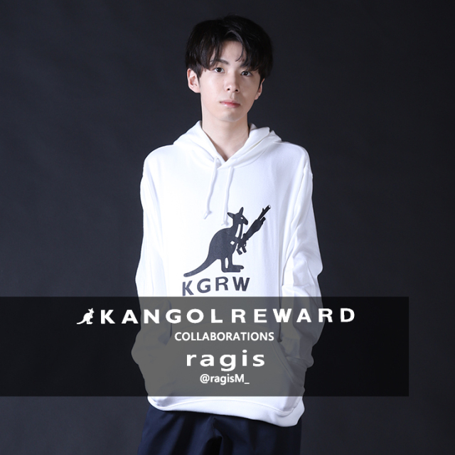 ragis×KANGOL REWARDコラボ プルオーバーパーカー