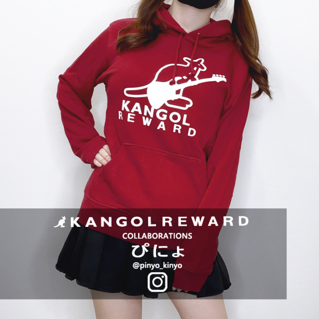 【完全受注生産】 ぴにょ×KANGOL REWARDコラボ　プルオーバーパーカー