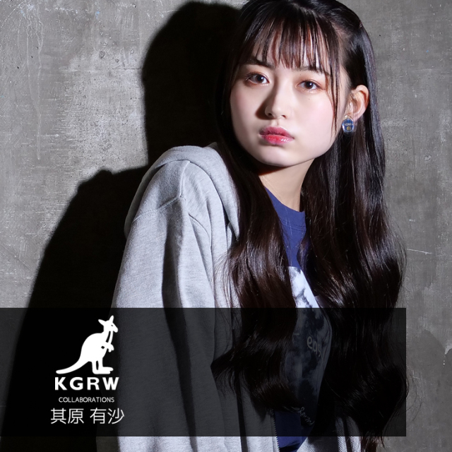 【完全受注生産】其原有沙×KANGOL REWARD コラボ 第2弾 ZIPパーカー
