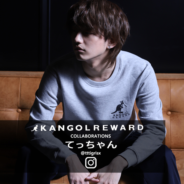 レイクレてっちゃん KANGOL REWARDコラボTシャツ てっちゃん×KANGOL REWARD コラボ半袖Tシャツ