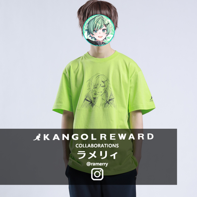 【完全受注生産】ラメリィ×KANGOL REWARD コラボ 半袖Tシャツ