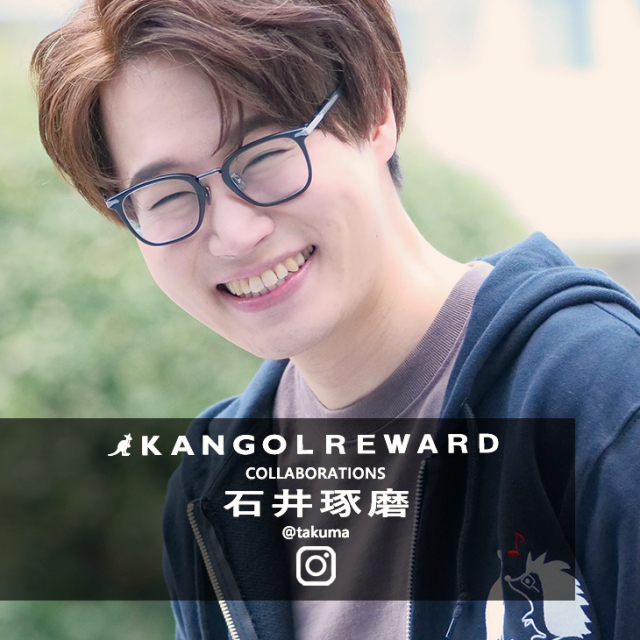 【完全受注生産】石井琢磨×KANGOL REWARD コラボZIPパーカー