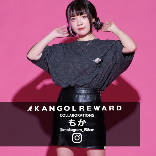 【完全受注生産】 もか×KANGOL REWARDコラボ　半袖Tシャツ